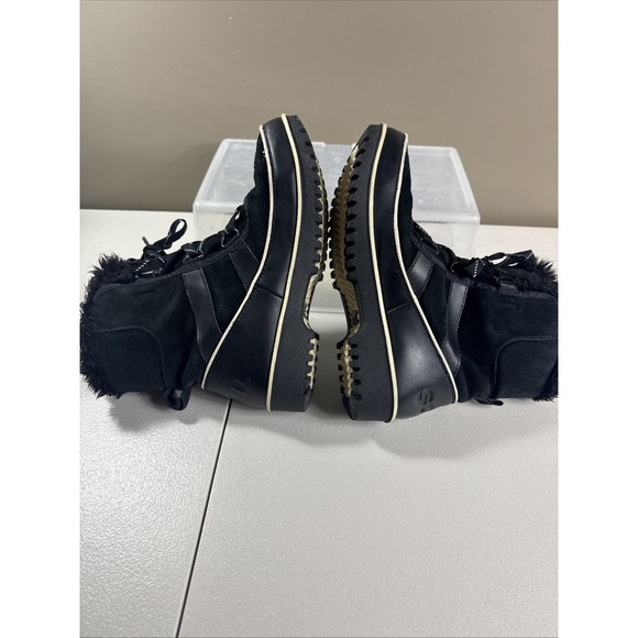 Sorel Tivoli II  Women Faux Fur  Suede Boots Waterproof Size US 6.5 Black - Picture 6 of 16